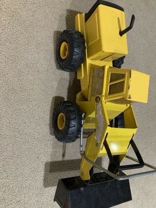 Vintage 1970s Tonka Yellow Pressed Steel Front End Loader Xmb - 975 Yellow Black