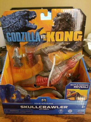 King Kong Vs Godzilla Movie Playset Figure Skull Crawler Walmart Htf