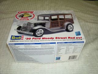 Revell - - - - - 1930 Ford Woody Street Rod - Good Guys - Open But Complete -