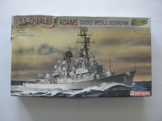 1|700 Model Ship Uss Charles F Adams Guided Missile Destroyer Dragon D12 - 121