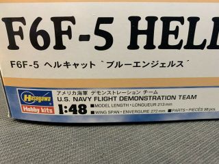 1/48 Hasegawa Grumman F6F - 3 Hellcat ' Blue Angels 