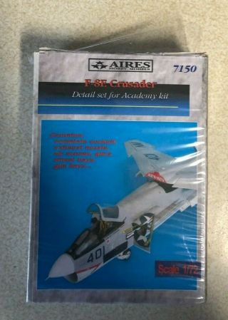 Aires 1/72 F - 8e Crusader Detail Set For Academy