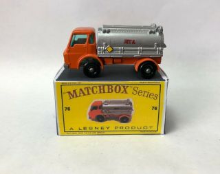 Vintage Lesney Matchbox 37c Custom Conversion To An Airport Fuel Tanker Truck