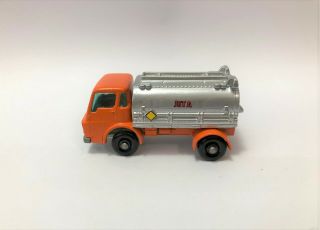 Vintage Lesney Matchbox 37c Custom Conversion to an Airport Fuel Tanker Truck 3