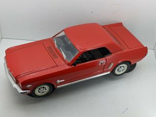 1964 1/2 Mira Ford Mustang Diecast Metal Model Car1/18 Scale Spain Red