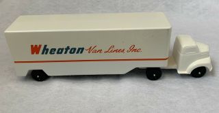 Ralstoy Diecast Truck With Rare Style Cab And Wheaton Van Lines Logo W Box