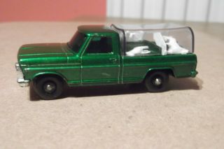 Matchbox - Lesney - 50 - Kennel Truck - Bpw - With Canopy And Three Dogs