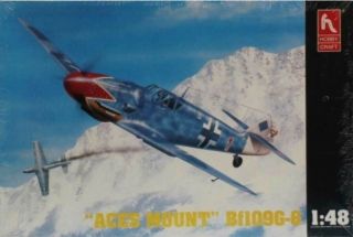 Hobby Craft 1:48 German Bf - 109 G - 6 Aces Mount Plastic Model Kit Hc1541u