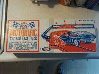 Ideal Vintage 60s Plastic Motorific Car And Track From DX Gas Station 2