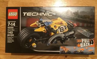 Lego Technic 42058 Stunt Bike Pull Back Action 140pcs 2017. , .