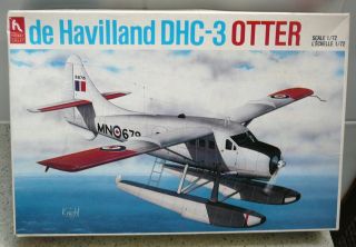 Hobbycraft 1:72 Scale De Havilland Dhc - 3 Otter Floatplane Model Kit & Taa Decals