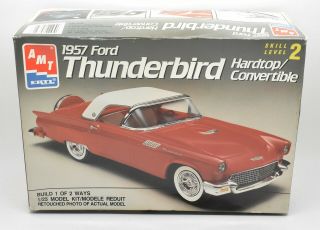 1957 Ford Thunderbird Hardtop / Convertible Complete Unbuilt Model Kit Amt 1:25