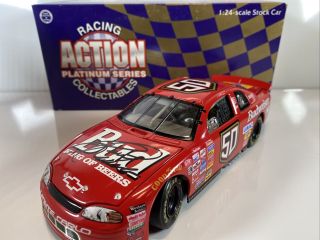 Signed Ricky Craven 50 Budweiser 1998 Monte Carlo 1:24 Scale Action Nascar