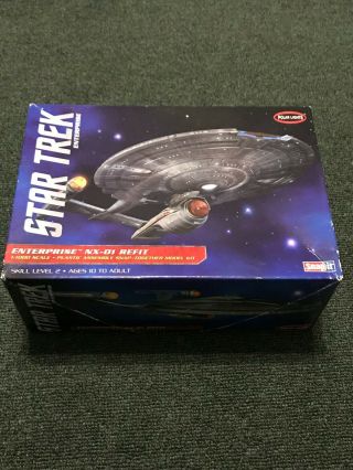 Polar Lights 1/1000 Star Trek Uss Enterprise Nx - 01 Refit Starship Model Kit