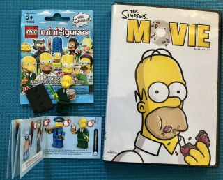 LEGO 71005 The Simpsons Mr.  Burns w/ Goldfish Minifigure And Simpsons Movie DVD 2