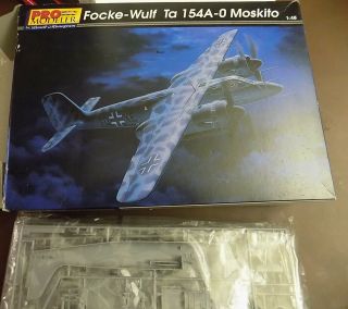 Pro Modeler Revell Monogram 1:48 Scale Focke - Wulf Ta 154a - 0 Moskito Kit 5959