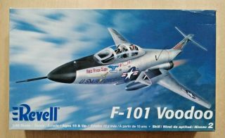 56 - 5853 Revell 1/48th Scale Mcdonnell F - 101 Voodoo Plastic Model Kit Started