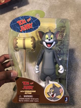 Jazwares Toys Hannah Barbera Tom & Jerry With Hammering Action Figure 8 "