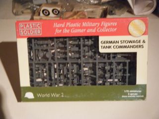 2014 Plastic Soldier 1/72sc Ww Ii German Tank Commanders & Storage Set