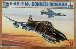 Esci F - 4e/f Phantom Ii Mcdonnell Douglas - 1/72 Scale - Vintage 1982 Kit