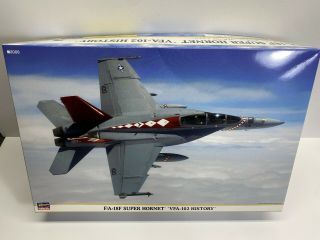 Hasegawa 1/72 Scale F/a - 18f Hornet Vfa - 102 History 2pc Boxed Set No Reserv