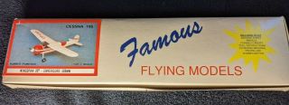 Vintage Famous Flying Models Easybuilt Cessna 195 Airplane Model Kit Eb18 20 " Ws