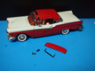 1:18 Scale Red 1957 Ford Fairlane Skyliner Diecast By Sun Star For Restore