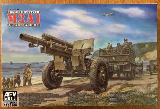Afv Club 1/35 Af35160 Wwii Us 105 Howitzer M2a1 And Carriage M2