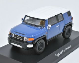 1024 Kyosho 1/64 Toyota Fj Cruiser Blue No - Box With Tracking Number