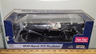 1/18 Sun Star 1939 Horch 855 Roadster Black Yd - U