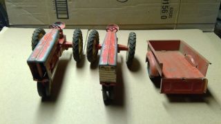 Vintage Tru - Scale Tractor and Trailer and extra tractor 3