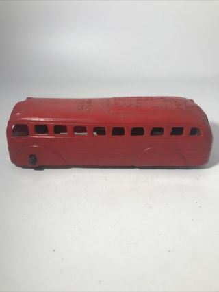 Marx Plastic Friction Toy Inter - City Bus Lines 50’s