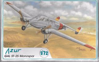 Azur Gal St - 25 Monospar In 1/72 A034