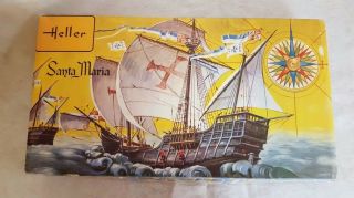 Vintage Heller Santa Maria Model Ship Kit 865,  Christopher Columbus 