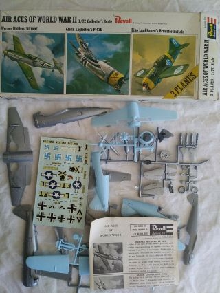 1966 Revell H - 684 Air Aces Of Ww Ii - 1/72 Collectors Scale Kit