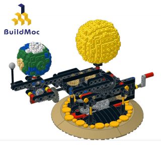 4477 Earth Moon and Sun Orrery Model World DIY Diamond Mini Micro Building Block 2