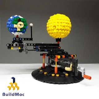 4477 Earth Moon and Sun Orrery Model World DIY Diamond Mini Micro Building Block 3