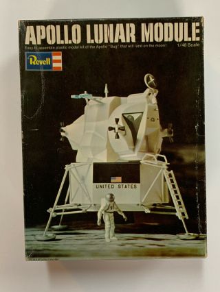 1969 Revell Apollo Lunar Module 1/48 Scale Plastic Model Kit