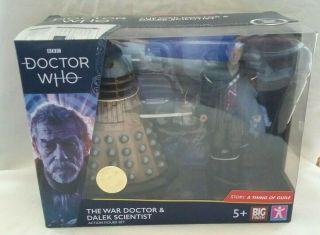 2020 Bbc Doctor Who The War Doctor,  Dalek Scientist Action Figure Set