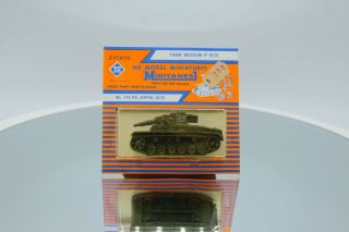 Roco Minitanks Z - 174 Ho Scale 1:87 Ww2 German Panzer Iii/g Medium Tank,