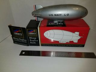 U.  S.  Navy L - 2 Blimp Bank Die Cast Metal Liberty Classics Spec Cast Us