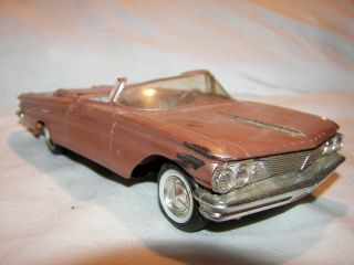 Vintage 1960 Pontiac Bonneville Convertible Promo Model Car Sierra Copper Poly