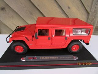 Maisto Hummer Station Wagon,  Red,  1:18 Scale Model No Box,