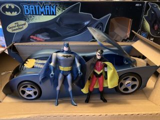 Batmobile Gotham City Darkstorm With Batman And Robin Action Figure