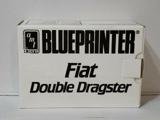 Amt Ertl Blueprinter Fiat Double Dragster 1/25 Scale Model Car Kit H - 183
