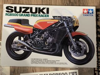 Vintage Tamiya 1/12 Motorcycle Series Suzuki Rgb500 Grand Prix Racer Kit No.  1403