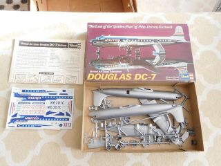 Vintage Revell United Airlines Douglas Dc - 7 Model Kit Mainline H - 168