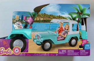 Barbie Pink Passport Jeep Vehicle Mattel