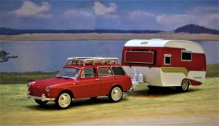 1962 Vw Volkswagen Type 3 Squareback Station Wagon,  Vintage Camper 1/64 Model