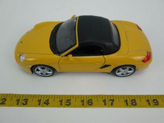 Welly 1:24 Scale Porsche Boxster S 22479 Die Cast Car Yellow